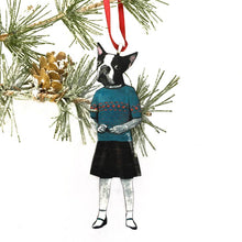 Load image into Gallery viewer, Boston Terrier Girl  Ornament