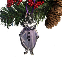 Load image into Gallery viewer, Frenchie Clown Ornament