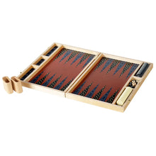 Load image into Gallery viewer, Wallis Navy Tabletop Backgammon Set