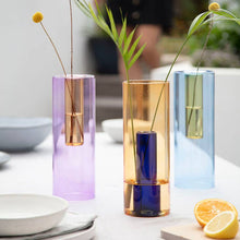 Load image into Gallery viewer, Large Reversible Glass Vase
