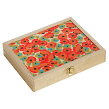 Load image into Gallery viewer, Poppy Red Travel Backgammon Set