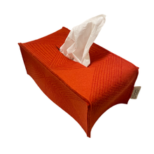 Load image into Gallery viewer, Long Wool Tissue Box - Red