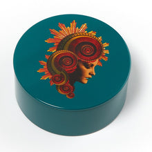 Load image into Gallery viewer, Muse Round Metal Tin Box
