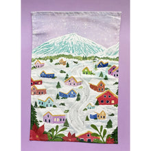 Load image into Gallery viewer, Winter Village Tea Towel