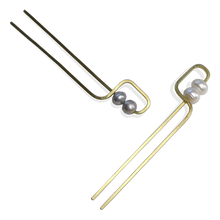 Load image into Gallery viewer, Deco Pearl Hair Fork