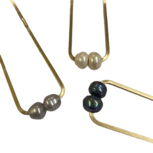 Load image into Gallery viewer, Chunky Double Pearls Hair Fork