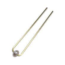 Load image into Gallery viewer, Chunky Single Pearl Hair Fork
