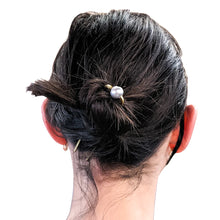 Load image into Gallery viewer, Chunky Single Pearl Hair Fork