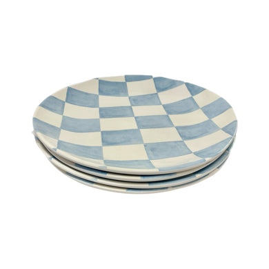 Melamine Checker Plates Set of 4