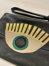 Load image into Gallery viewer, Abundance Leather Clutch - Green Eye

