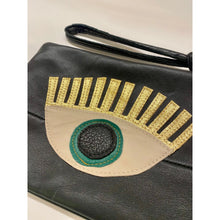 Load image into Gallery viewer, Abundance Leather Clutch - Green Eye