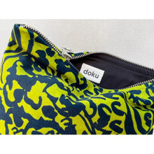 Load image into Gallery viewer, Zipper Pouch Bag - Pickle Forest - Velvet