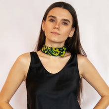 Load image into Gallery viewer, Pickle Forest Silk Scarf