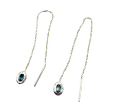 Load image into Gallery viewer, Silver Thelma Threader Earrings