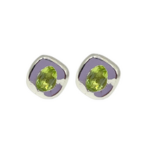 Load image into Gallery viewer, Silver Stella Stud Earrings