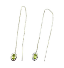 Load image into Gallery viewer, Silver Thelma Threader Earrings