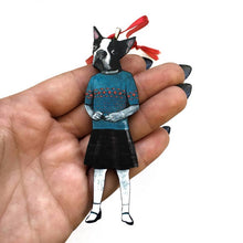 Load image into Gallery viewer, Boston Terrier Girl  Ornament