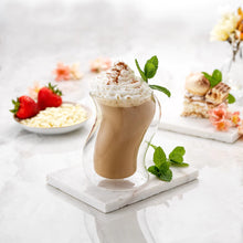 Load image into Gallery viewer, Set of 2 Pivot Double Wall Coffee Glasses - 13.5oz