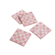 Load image into Gallery viewer, Check Resin Coaster Set of 4