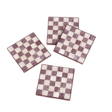 Load image into Gallery viewer, Check Resin Coaster Set of 4