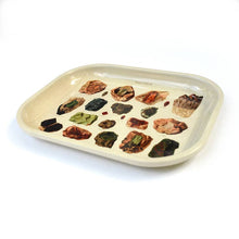 Load image into Gallery viewer, Small Metal Tan Vintage Gems Ritual Tray