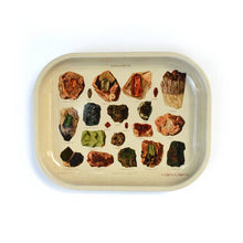 Load image into Gallery viewer, Small Metal Tan Vintage Gems Ritual Tray