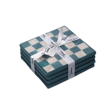 Load image into Gallery viewer, Check Resin Coaster Set of 4