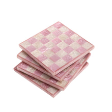 Load image into Gallery viewer, Check Resin Coaster Set of 4