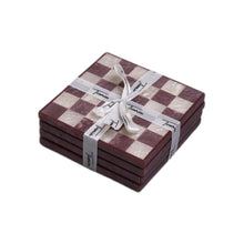 Load image into Gallery viewer, Check Resin Coaster Set of 4