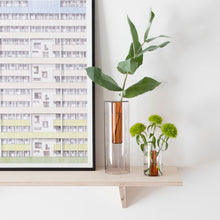 Load image into Gallery viewer, Large Reversible Glass Vase
