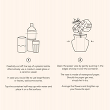 Load image into Gallery viewer, Templo Black Mini Paper Vase