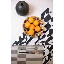 Load image into Gallery viewer, Black & White Squiggle Organic Tea Towel