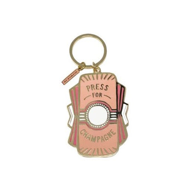 Press for Champagne Keychain