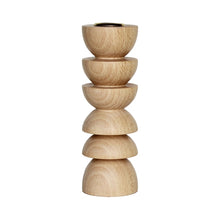 Load image into Gallery viewer, Totem Wooden Candle Holder - Tall