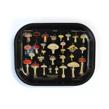 Load image into Gallery viewer, Small Metal Black Mushroom Ritual Tray