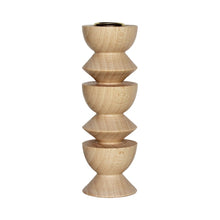 Load image into Gallery viewer, Totem Wooden Candle Holder - Tall