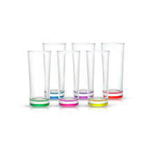 Load image into Gallery viewer, Hue Colored Highball Glasses, 12 oz Set of 6