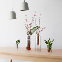 Load image into Gallery viewer, Large Reversible Glass Vase