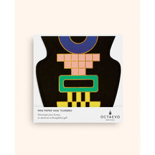 Load image into Gallery viewer, Templo Black Mini Paper Vase