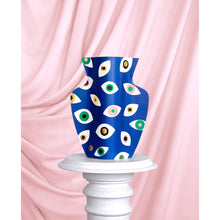 Load image into Gallery viewer, Nazar Blue Paper Vase
