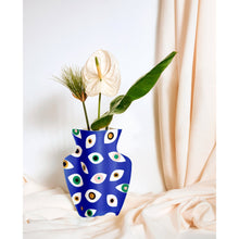 Load image into Gallery viewer, Nazar Blue Paper Vase