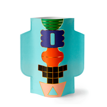 Load image into Gallery viewer, Templo Blue Paper Vase.
