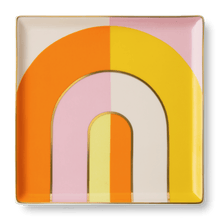 Load image into Gallery viewer, Riviera Arch Orange Ceramic Tray
