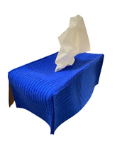 Load image into Gallery viewer, Long Wool Tissue Box - Blue
