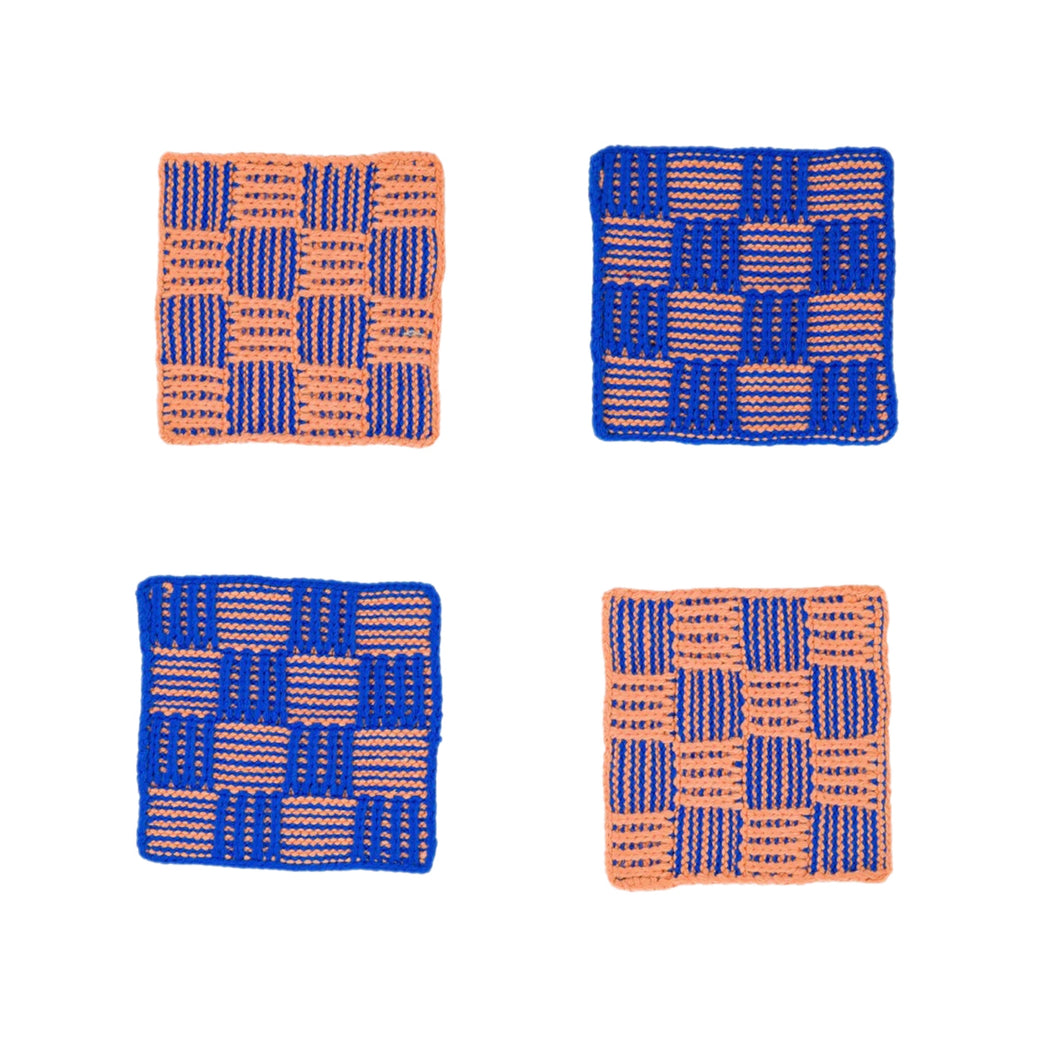 Checkered Coaster Set