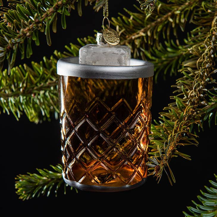 Whiskey on the Rocks Cocktail Ornament - Thumbnail 2