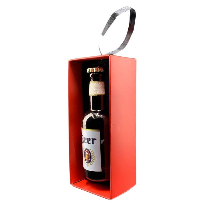 Beer Bottle Holiday Ornament