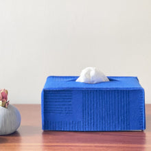 Load image into Gallery viewer, Long Wool Tissue Box - Blue
