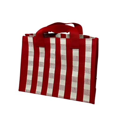 Big Check Shopping Tote Bag