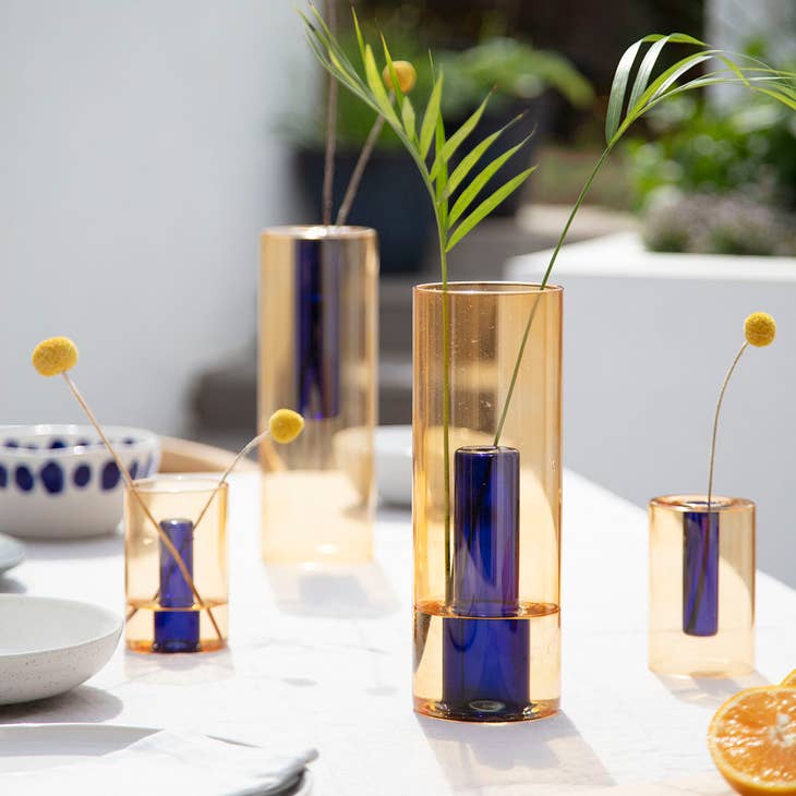 Large Reversible Glass Vase - Thumbnail 3